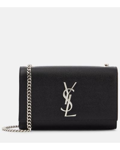 Saint Laurent Kate Small Leather Shoulder Bag - Black