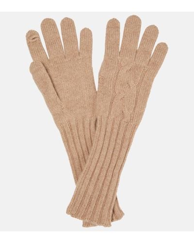 Loro Piana My Gloves To Touch Cashmere Gloves - Natural