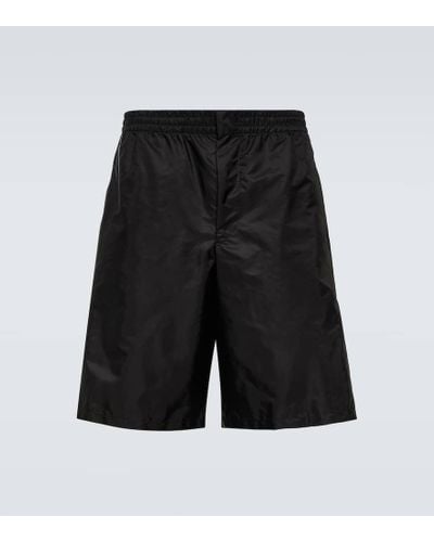 Prada Verzierte Shorts aus Re-Nylon - Schwarz