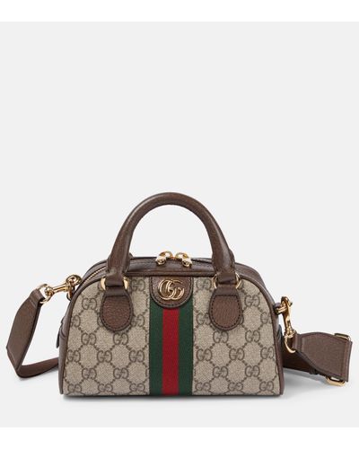 Gucci Ophidia GG Mini Tote Bag - Brown