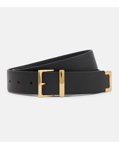Khaite Robbi Leather Belt - Black