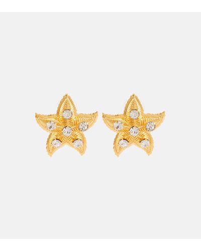 Jennifer Behr Asteroidea Embellished Starfish Earrings - Metallic