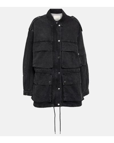 Isabel Marant Jeansjacke Elize - Schwarz