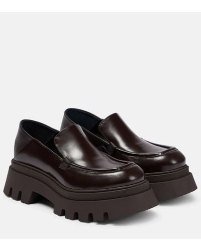 Dorothee Schumacher Glossy Ambition Leather Loafers - Black