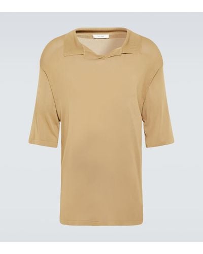 The Row Ken Jersey Polo Shirt - Natural