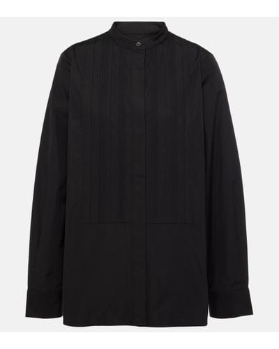 Co. Tton Tuxedo Shirt - Black