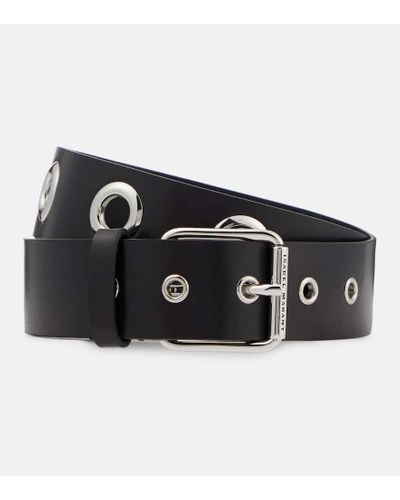 Isabel Marant Kastria Leather Belt - Black