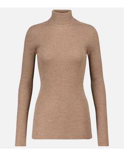 Wardrobe NYC Pull a col roule Release 05 en laine vierge - Marron