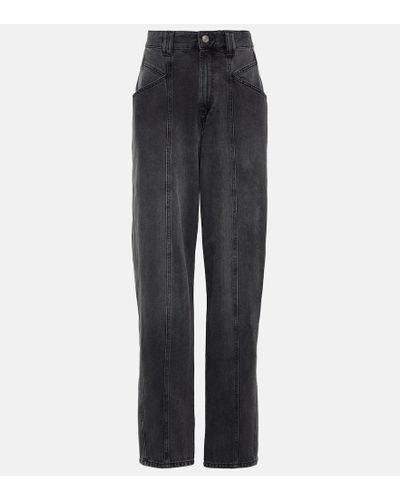 Isabel Marant Straight Jeans Vetan - Grau
