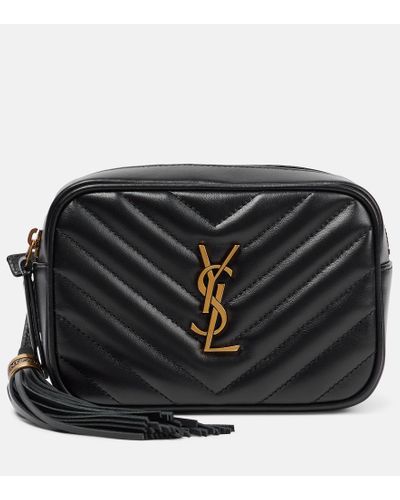Saint Laurent Lou Leather Belt Bag - Black