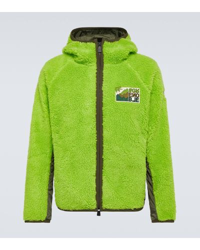 3 MONCLER GRENOBLE Fleece Jacket - Green