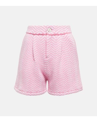 Barrie Shorts in misto cashmere boucle - Rosa