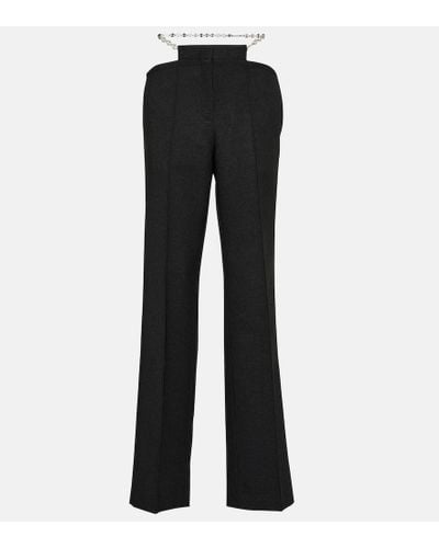 AYA MUSE Rivu Embellished Pants - Black