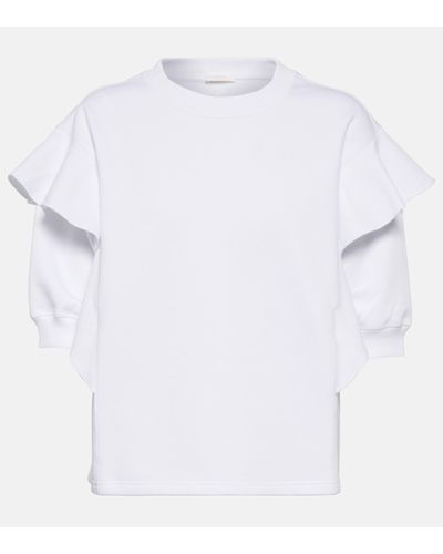 Chloé Sweat-shirt en coton - Blanc