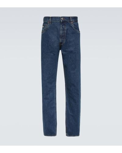 Prada Low-Rise Straight Jeans - Blau