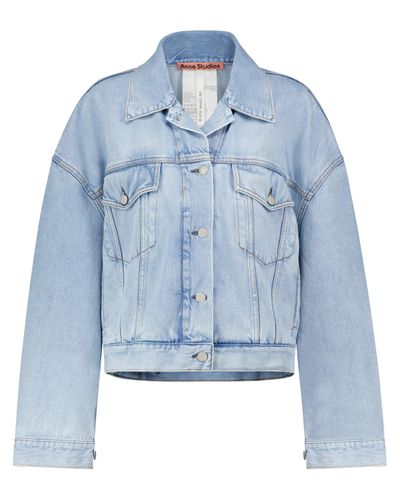 acne studios cropped denim jacket