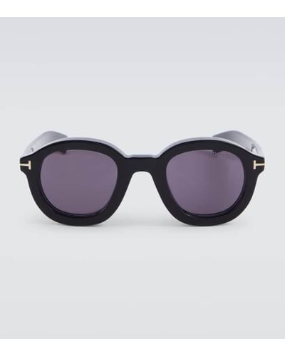 Tom Ford Raffa Round Sunglasses - Blue