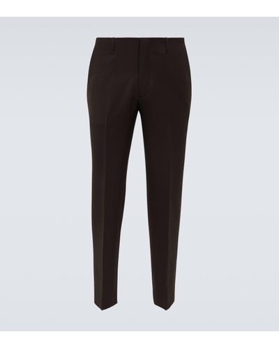 Prada Wool Gabardine Suit Trousers - Black