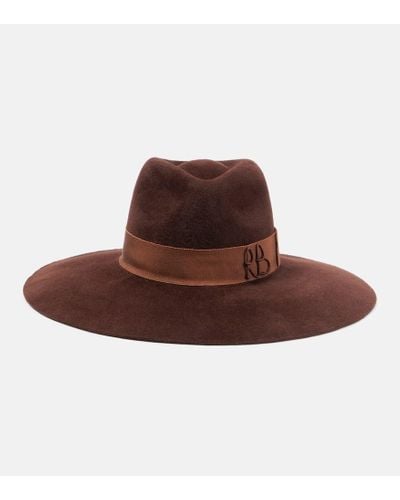 Ruslan Baginskiy Felted Fedora - Brown