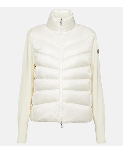 Moncler Jacke aus Shell und Schurwolle - Weiß