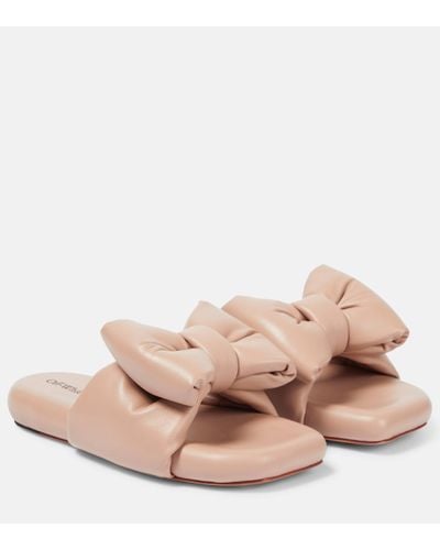Off-White c/o Virgil Abloh Padded Nappa Slippers - Pink