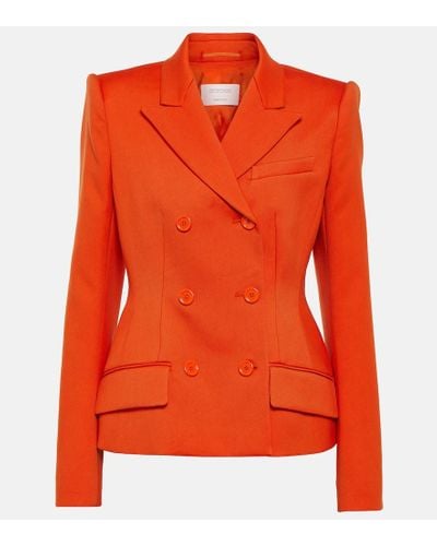 Sportmax Cablo Cotton-blend Blazer - Orange