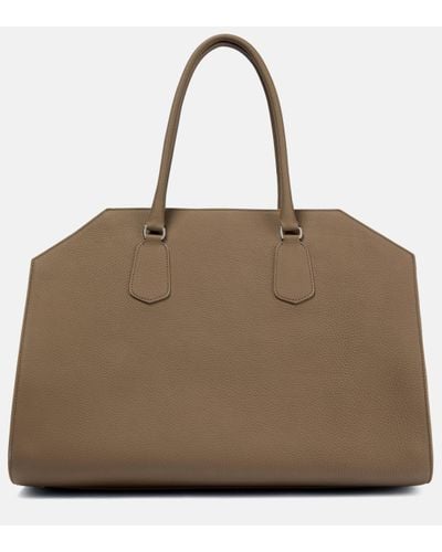 The Row Geo Margeaux Large Leather Tote Bag - Multicolour