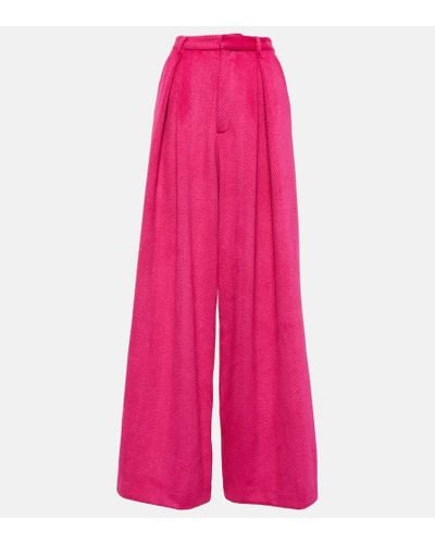 GIUSEPPE DI MORABITO High-Rise-Hose aus Crepe - Pink