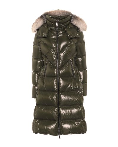 Moncler Ribafur Quilted Down Coat - Green