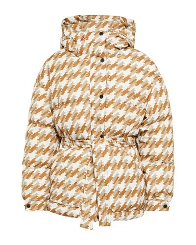 Perfect Moment Houndstooth Down Ski Jacket - Multicolour