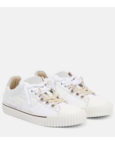 Maison Margiela Leather Trainers - White