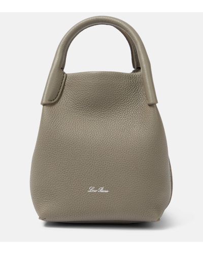 Loro Piana Bale Micro Leather Shoulder Bag - Natural