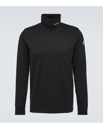Moncler Logo Turtleneck Sweater - Black