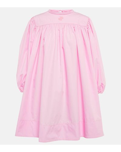 Patou Cotton Poplin Minidress - Pink