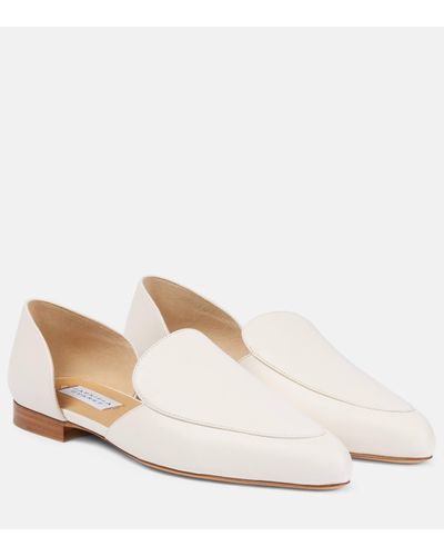 Gabriela Hearst Jax Leather D'orsay Loafers - White