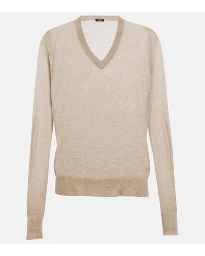 JOSEPH Pullover in cashmere - Bianco