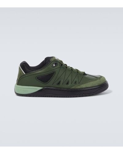 KENZO Pxt Leather Trainers - Green