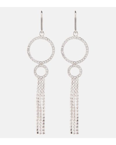 Isabel Marant Disco Ring Embellished Earrings - White
