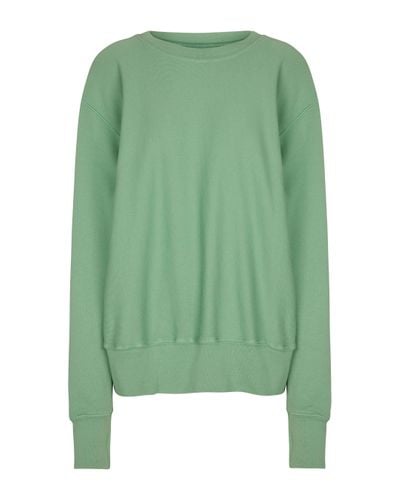 Les Tien Cotton Fleece Sweatshirt - Green