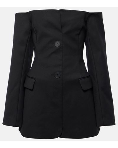 Sir. The Label Sandrine Off-shoulder Blazer Dress - Black