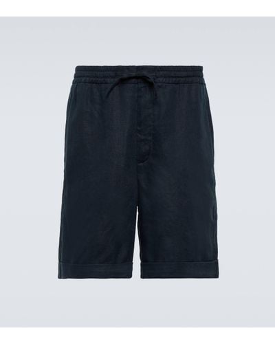 Canali Linen Bermuda Shorts - Blue