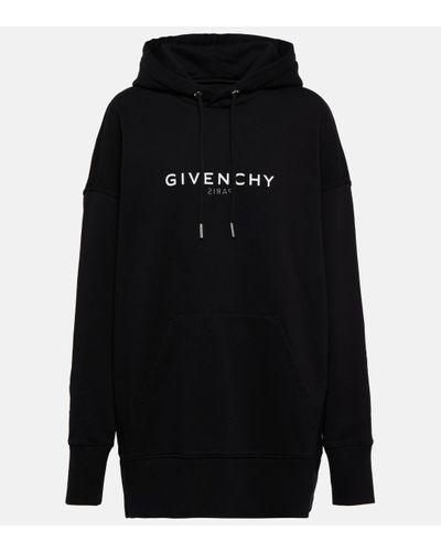 Givenchy Sweatshirt à capuche oversize Reverse - Noir