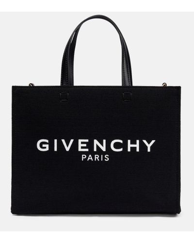 Givenchy G-tote Small Canvas Shopper - Black