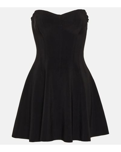 Norma Kamali Grace Strapless Minidress - Black