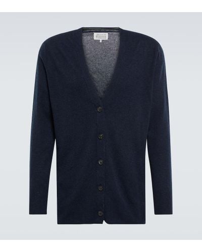 Maison Margiela Cardigan de lana - Azul