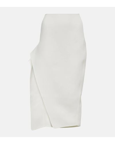 Maticevski Narrate Side-slit Crepe Pencil Skirt - White