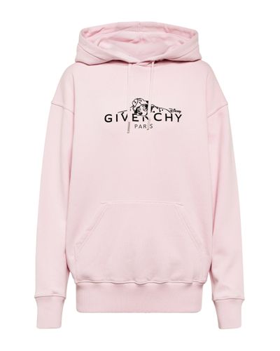 Givenchy X Disney® Logo Cotton Jersey Hoodie - Pink