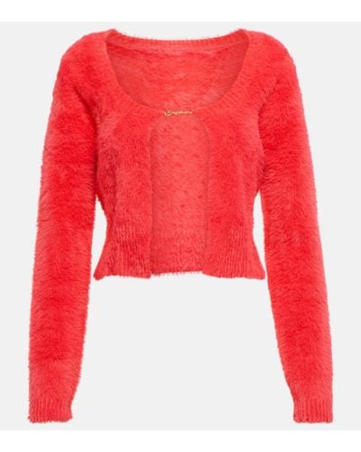 Jacquemus La Maille Neve Manches Longues Cardigan - Red