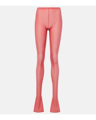 Blumarine Semi-sheer leggings - Pink
