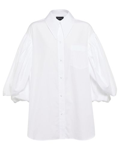 Simone Rocha Hemd aus Baumwolle - Weiß